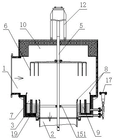 A gas pipeline liquid metal sealing valve for high temperature environment