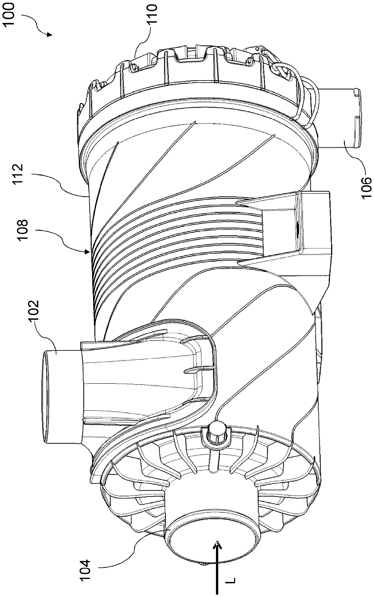 Filtration system with filter elements