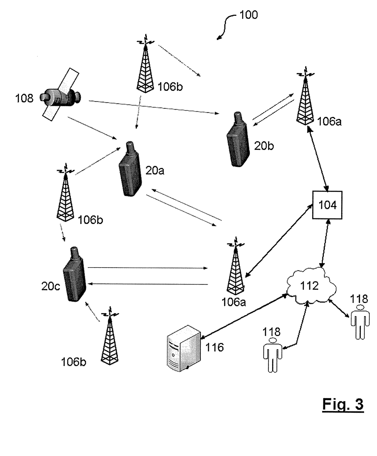 System and method for determining the location of a location tracking device