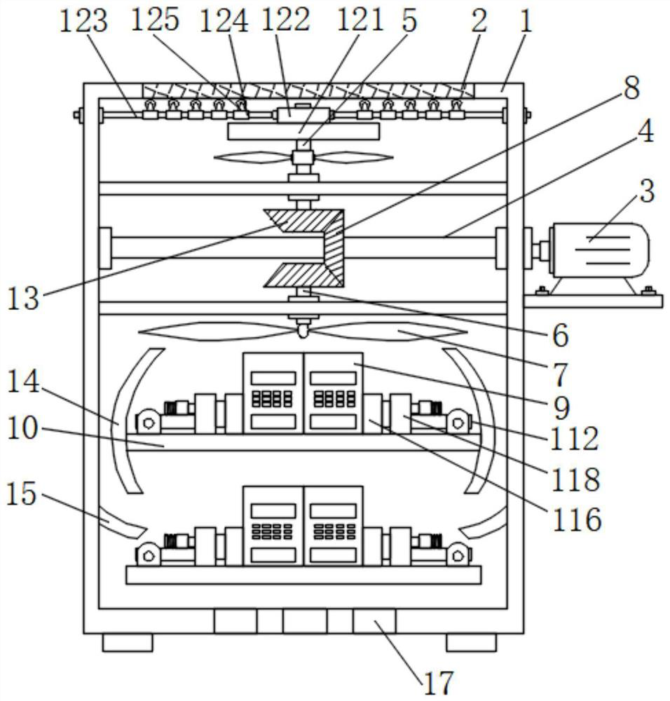 High-stability electric appliance cabinet with quick release mechanism