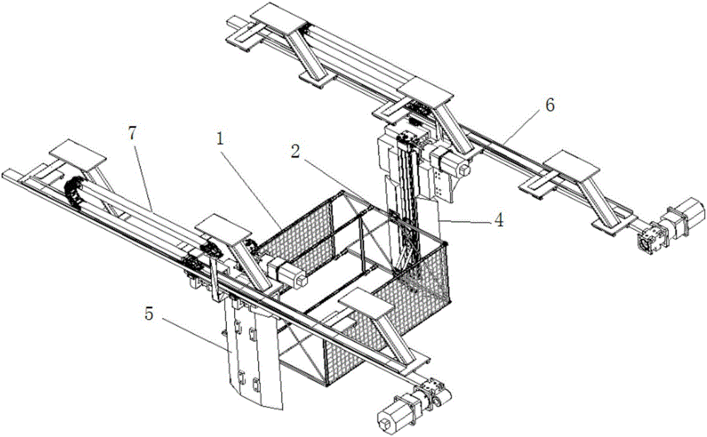 Netting forced oscillation testing device