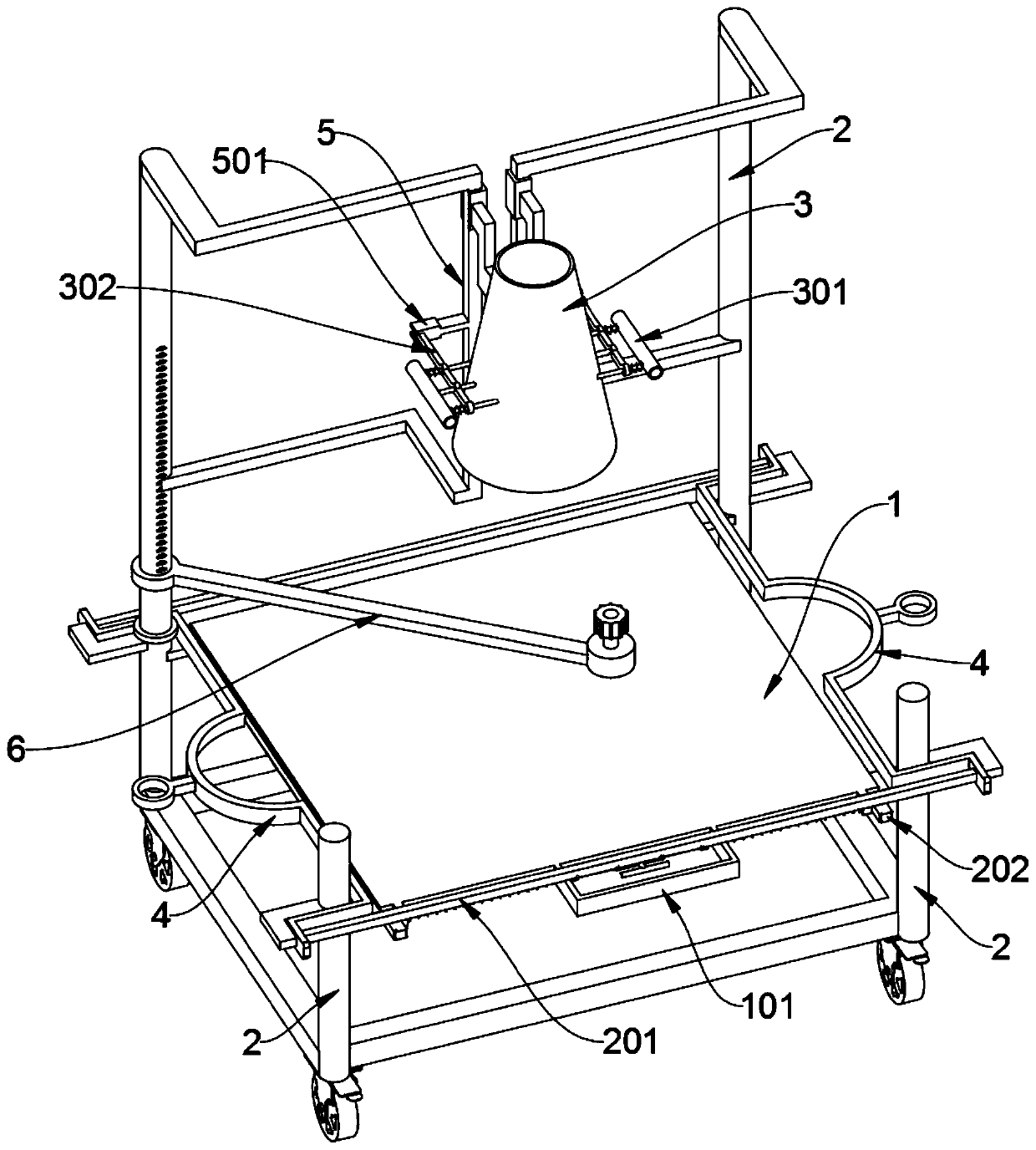 Building construction quality real-time detection device