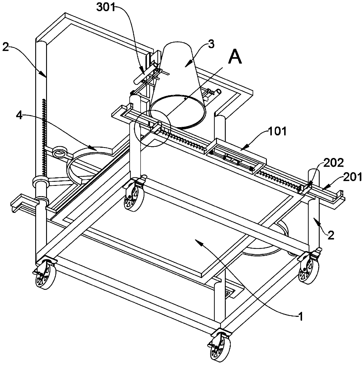 Building construction quality real-time detection device