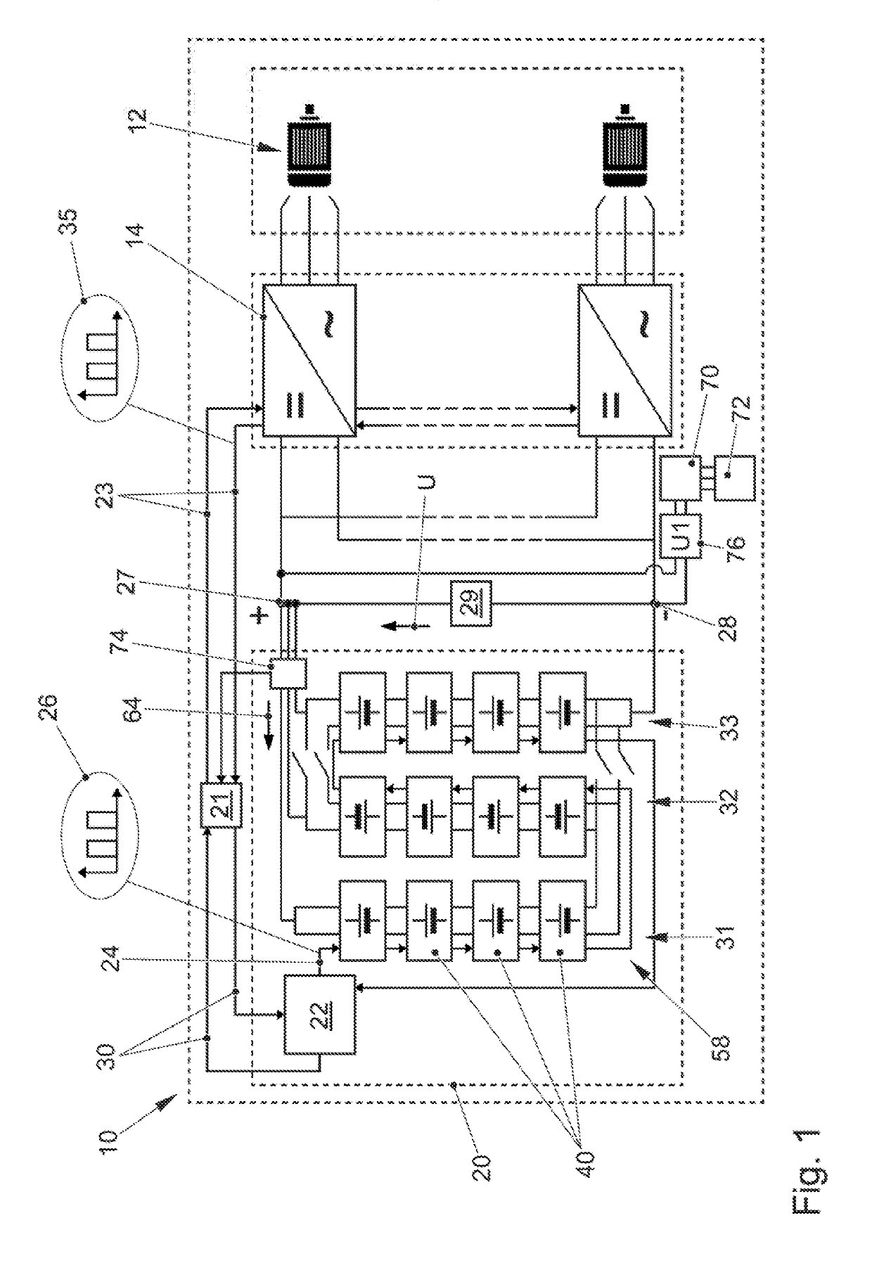 Vehicle having an energy storage element