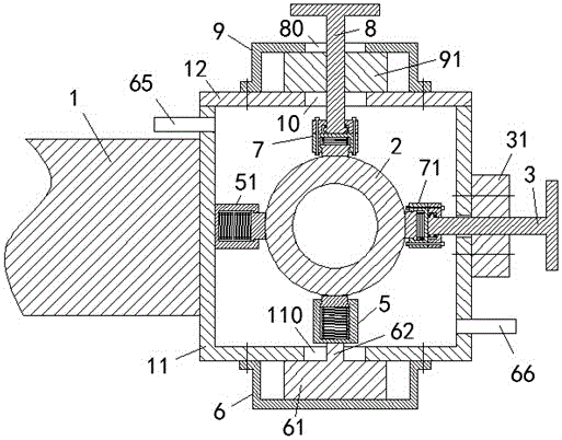 Pipeline support apparatus capable of keeping interior ventilation