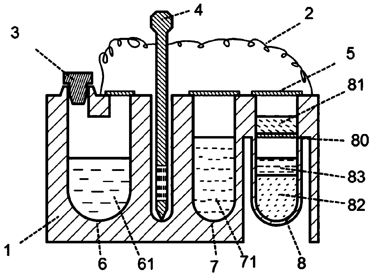 Kit for nucleic acid analysis under totally-enclosed condition, and device and analysis method for nucleic acid analysis