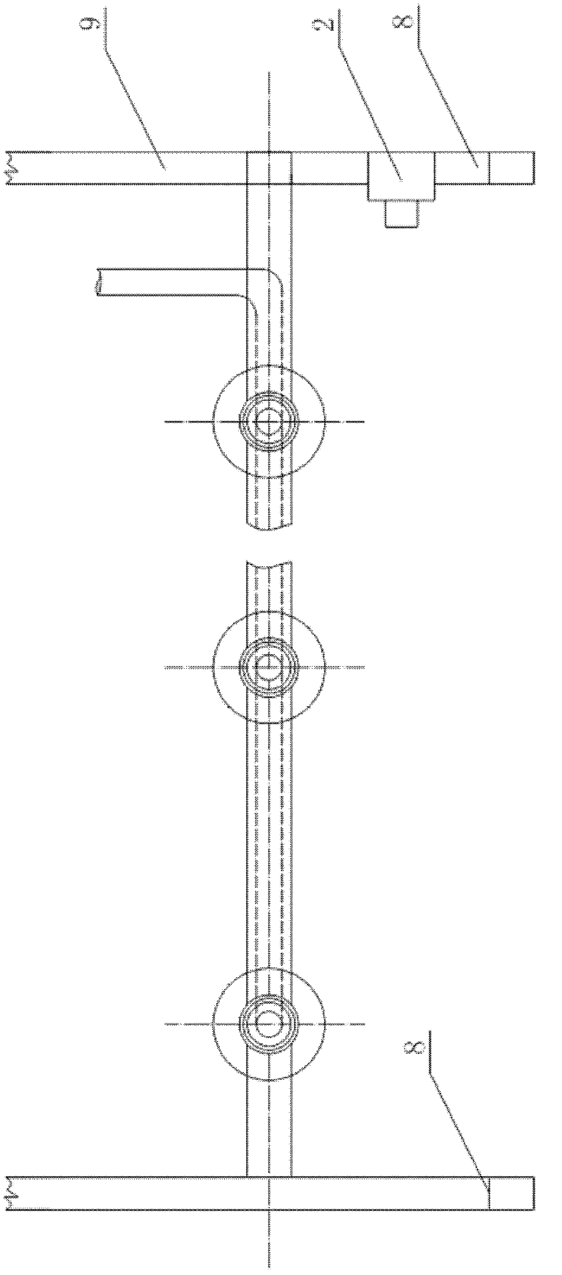 Multi-station top-suction type exhaust and dust processing device with function of automatic station conversion