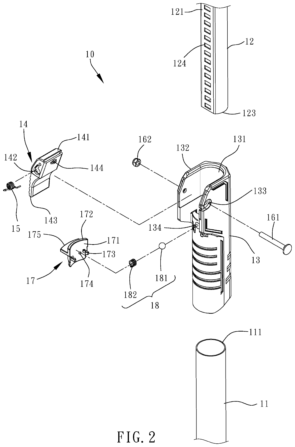 Upright support bar