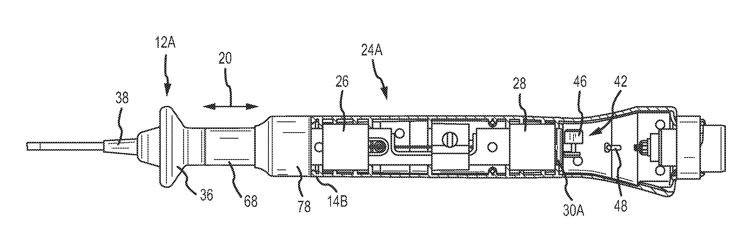 Catheter having an active return-to-straight mechanism