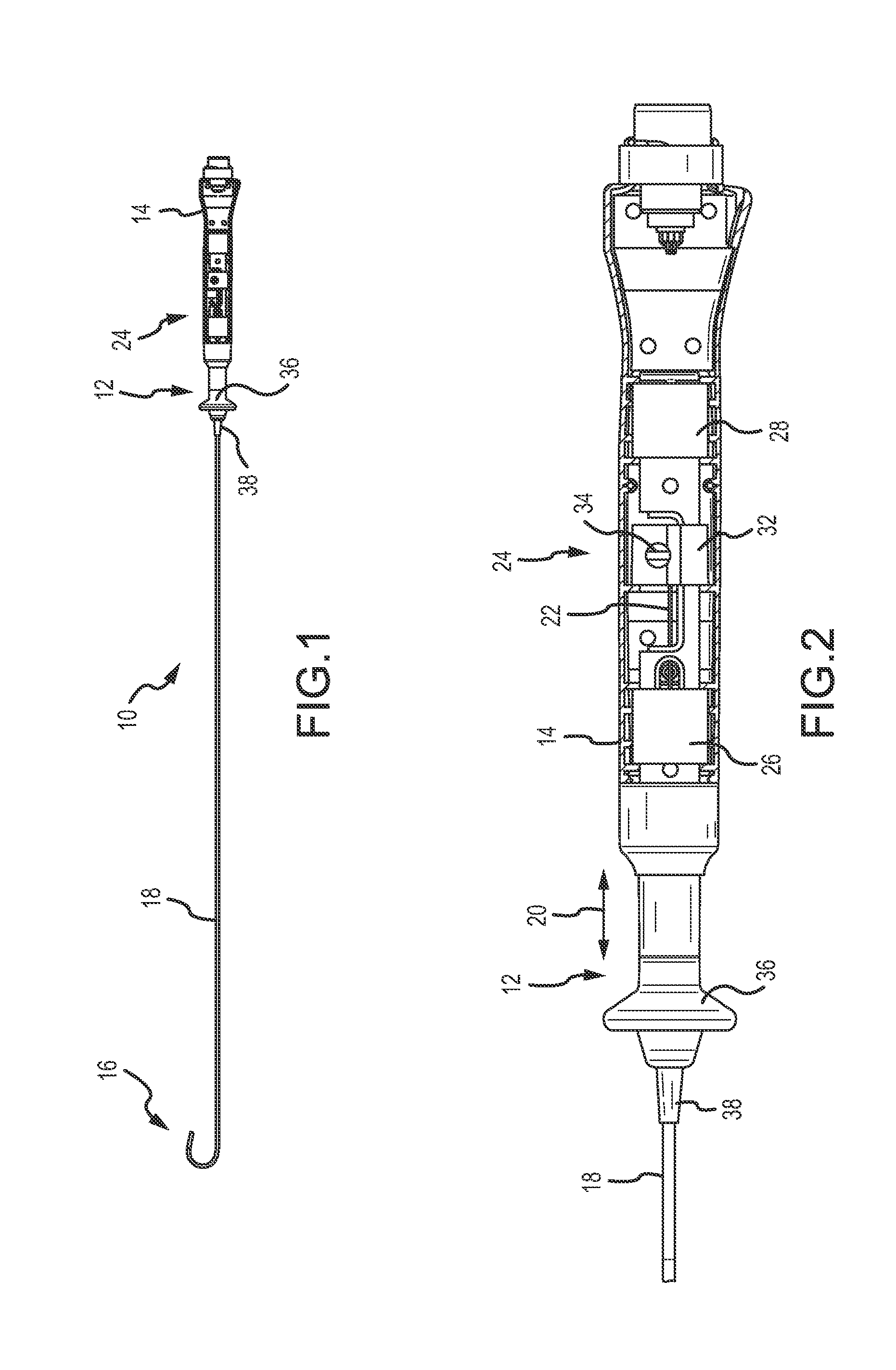 Catheter having an active return-to-straight mechanism