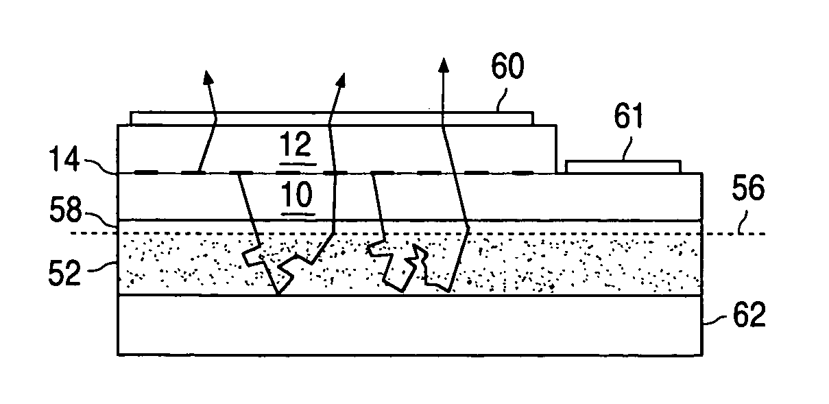 Wavelength-converted semiconductor light emitting device