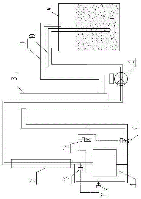 Method and device for liquefying low-boiling-point gas and recovering BOG (Boil Off Gas) of cryogenic vessel