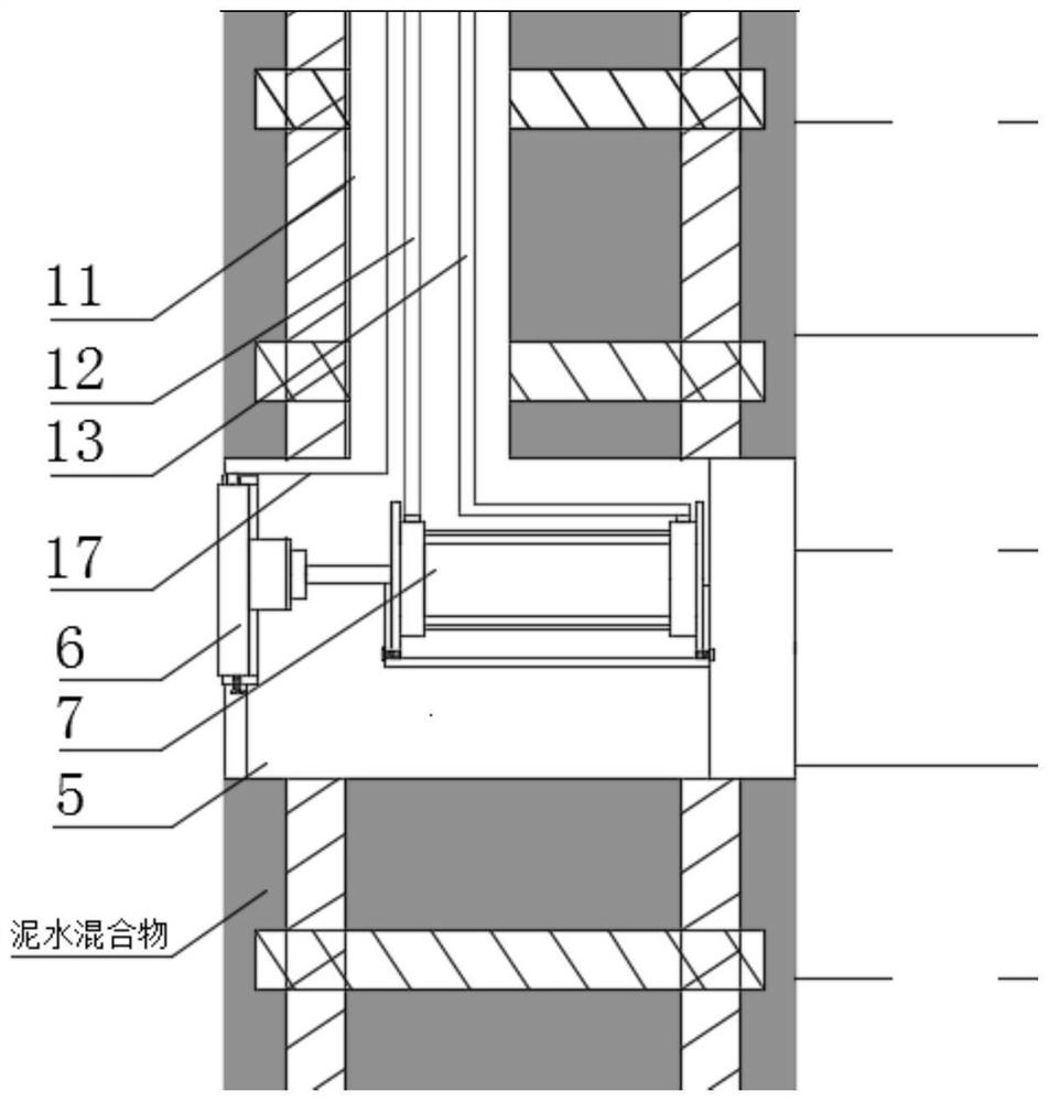 Installation method of safety monitoring instrument for working well in ultra-deep overburden layer