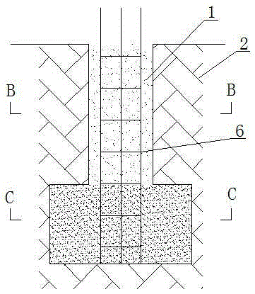 A tension-resistant support type anti-floating anchor structure