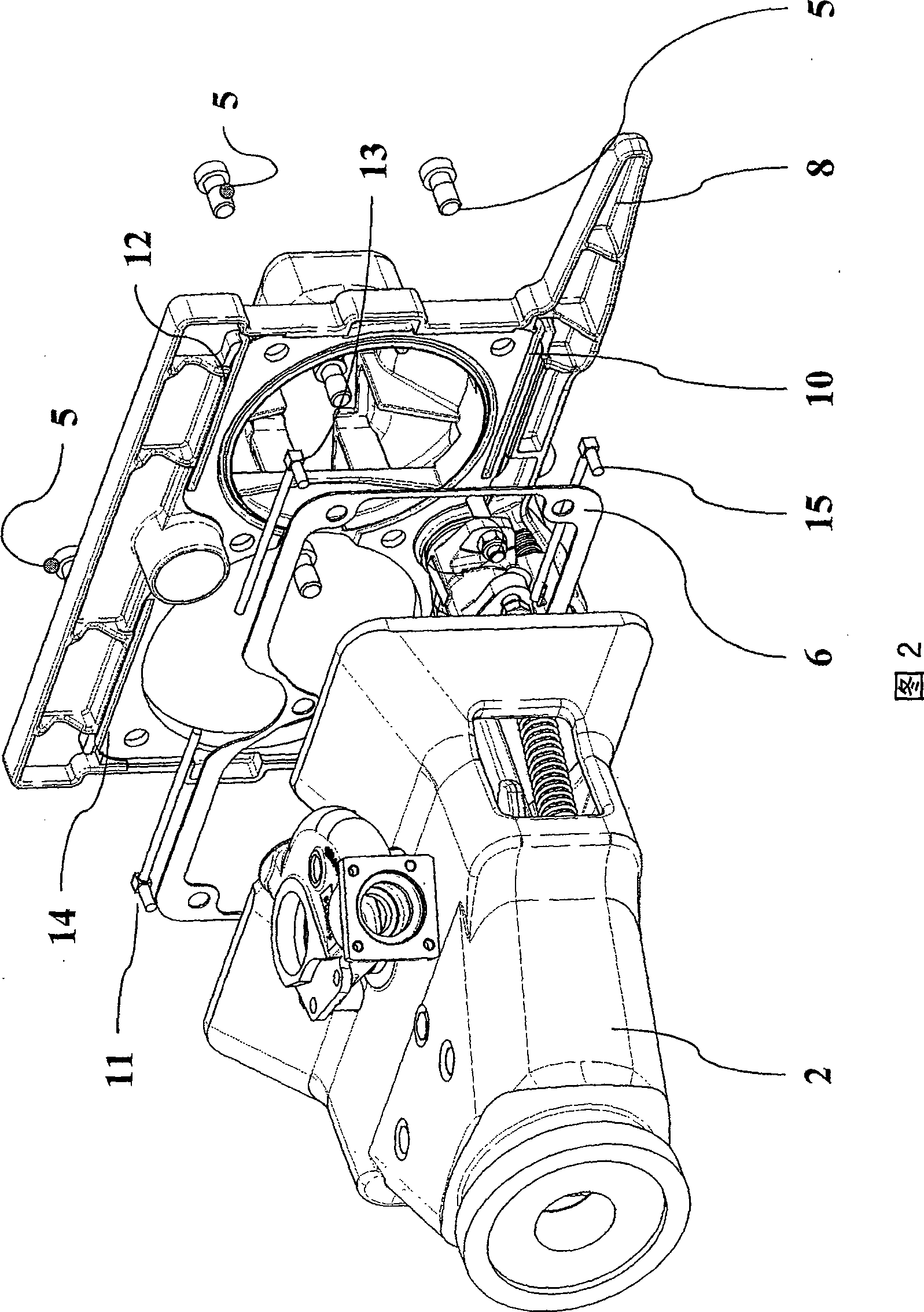 Coupling head with detachable front plate, for railway vehicles, and corresponding mounting method