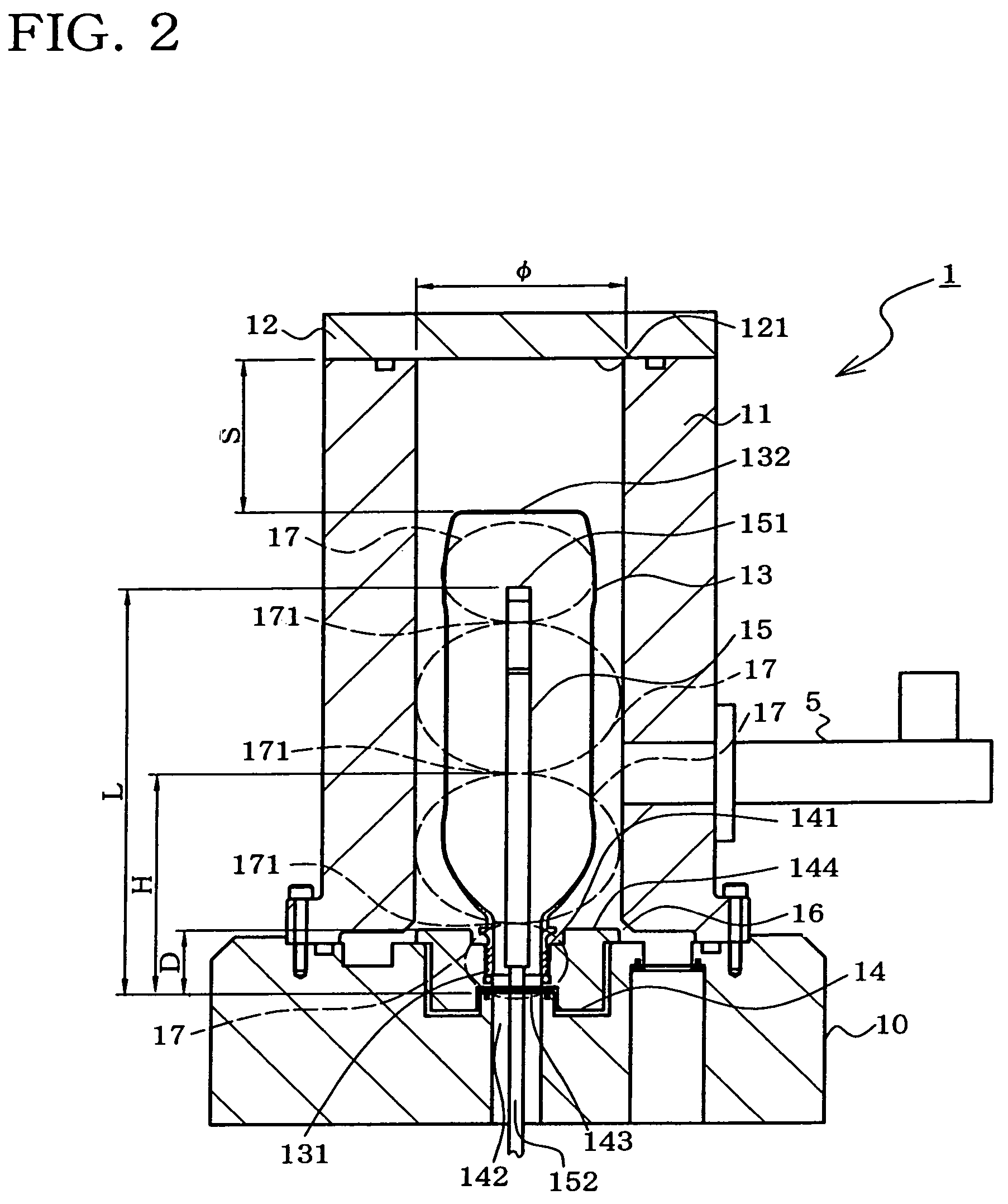 Microwave plasma processing device and plasma processing gas supply member