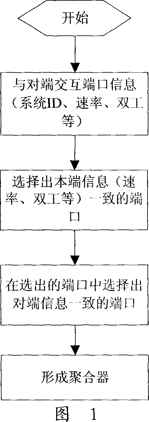 Link junction method, port load equalizing method and apparatus thereof