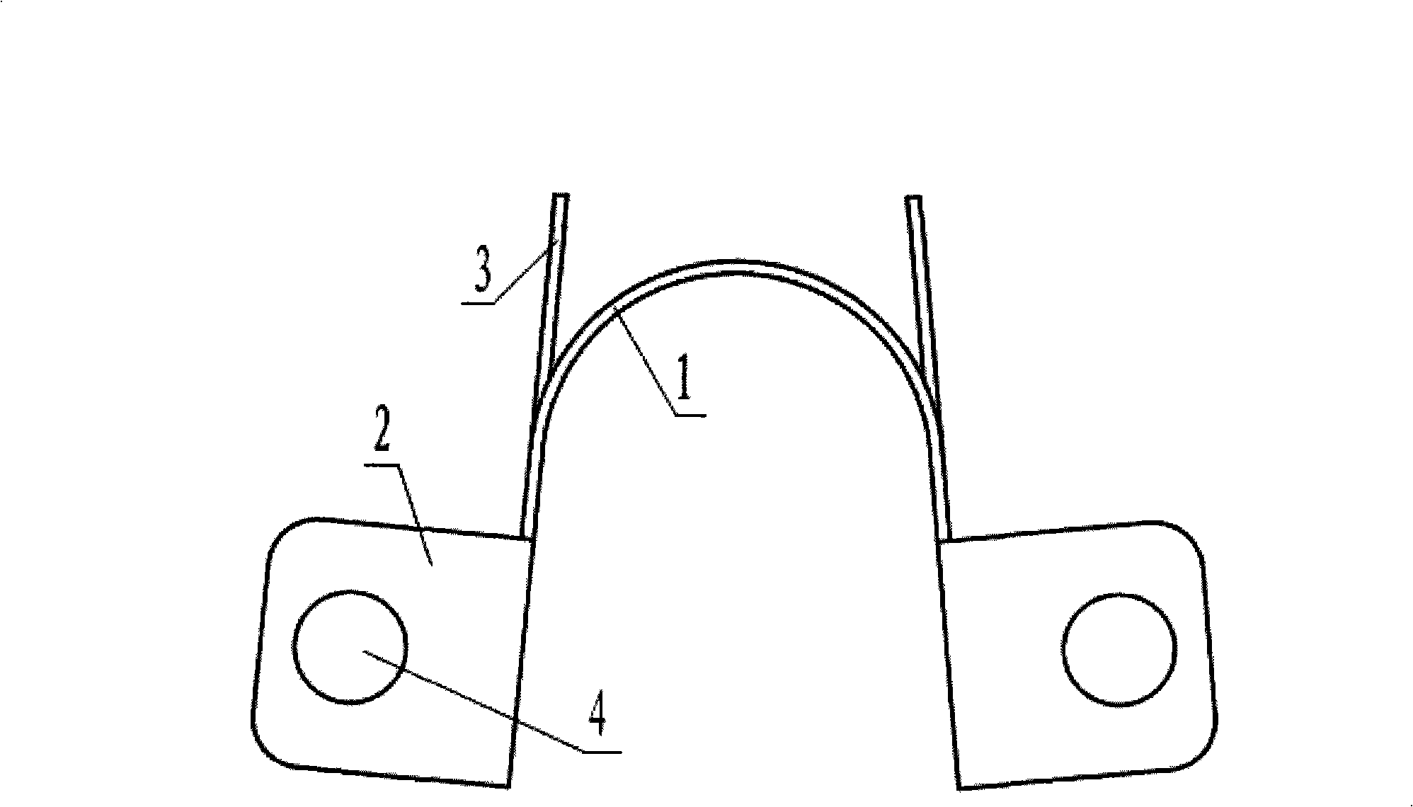 Spinal crest elastic internal fixation device