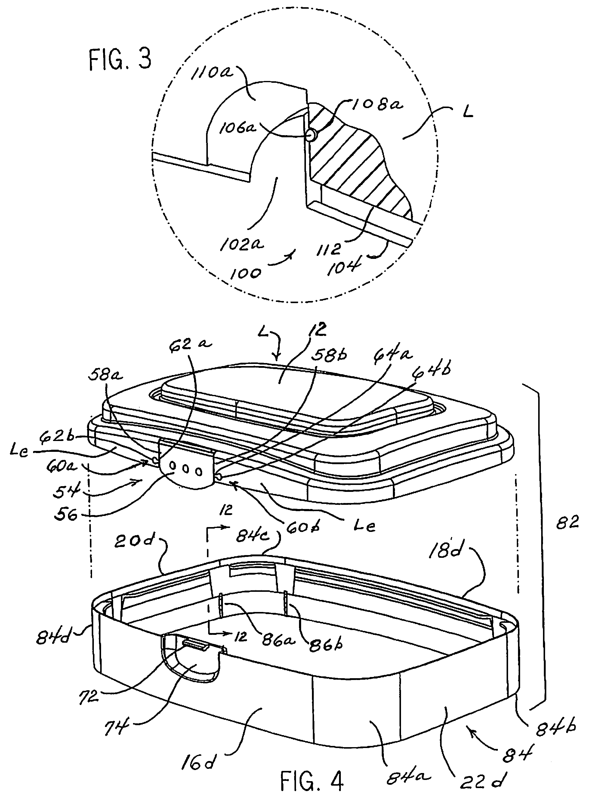 Container and collar with attaching means