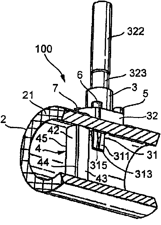 Measuring system for a medium flowing in a process line