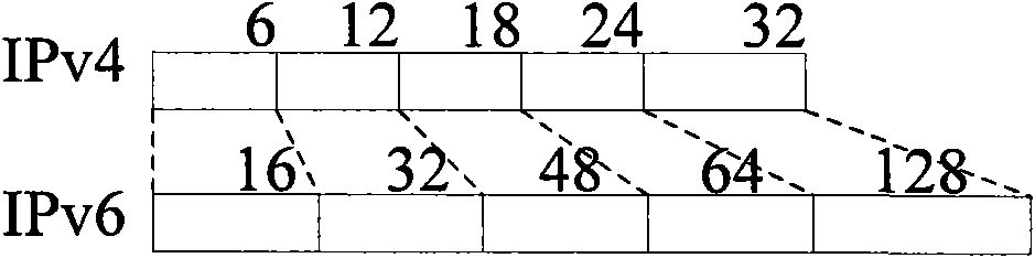 Simulated evaluation system for mapping mechanism under IPv6 (Internet Protocol version 6)