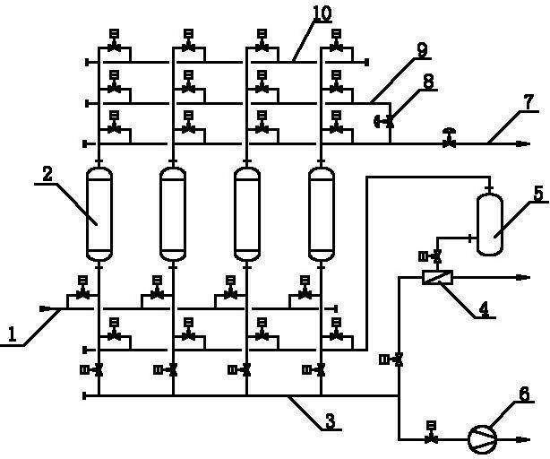 One-stage hydrogen separating and purifying method based on pressure swing adsorption membrane and device for realizing same