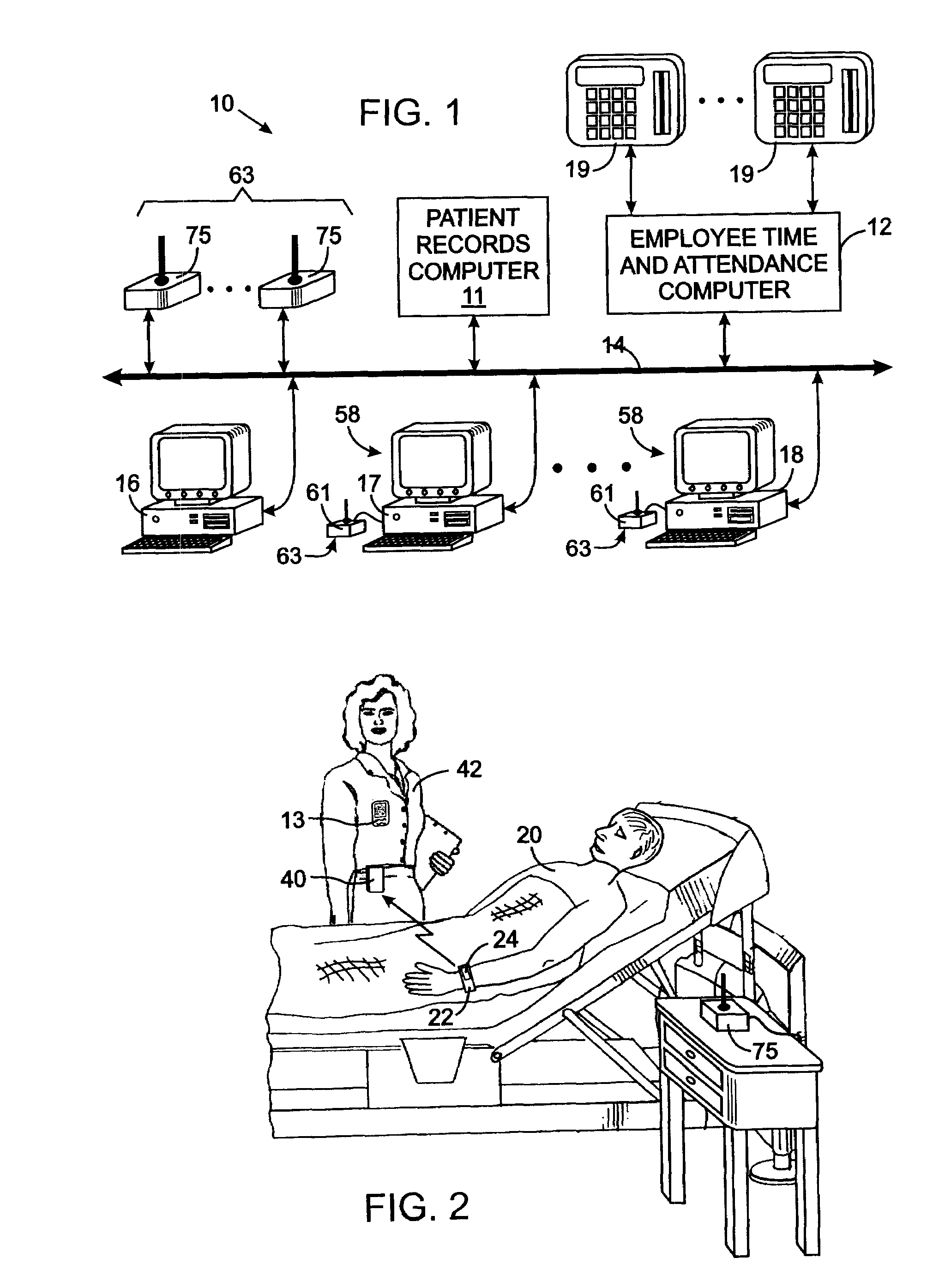 System for monitoring patient supervision by health-care workers