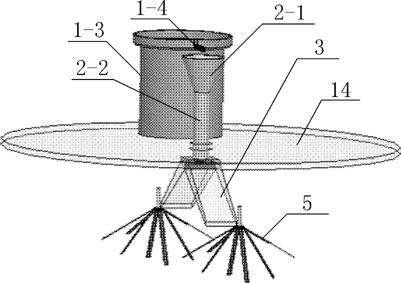 Demonstration instrument for Buffon probability experiment