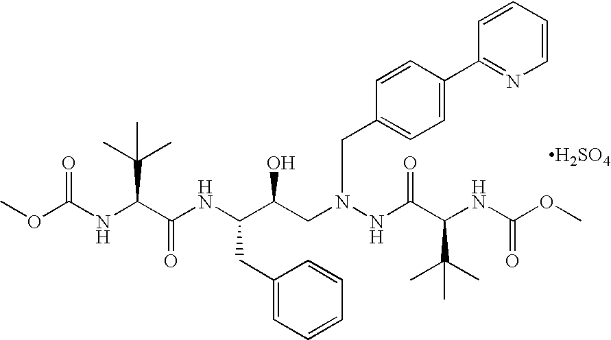 Tableted compositions containing atazanavir