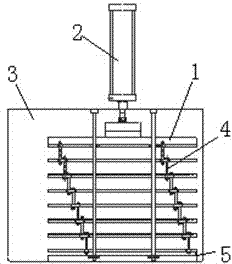 Shelf device of vacuum freeze drier