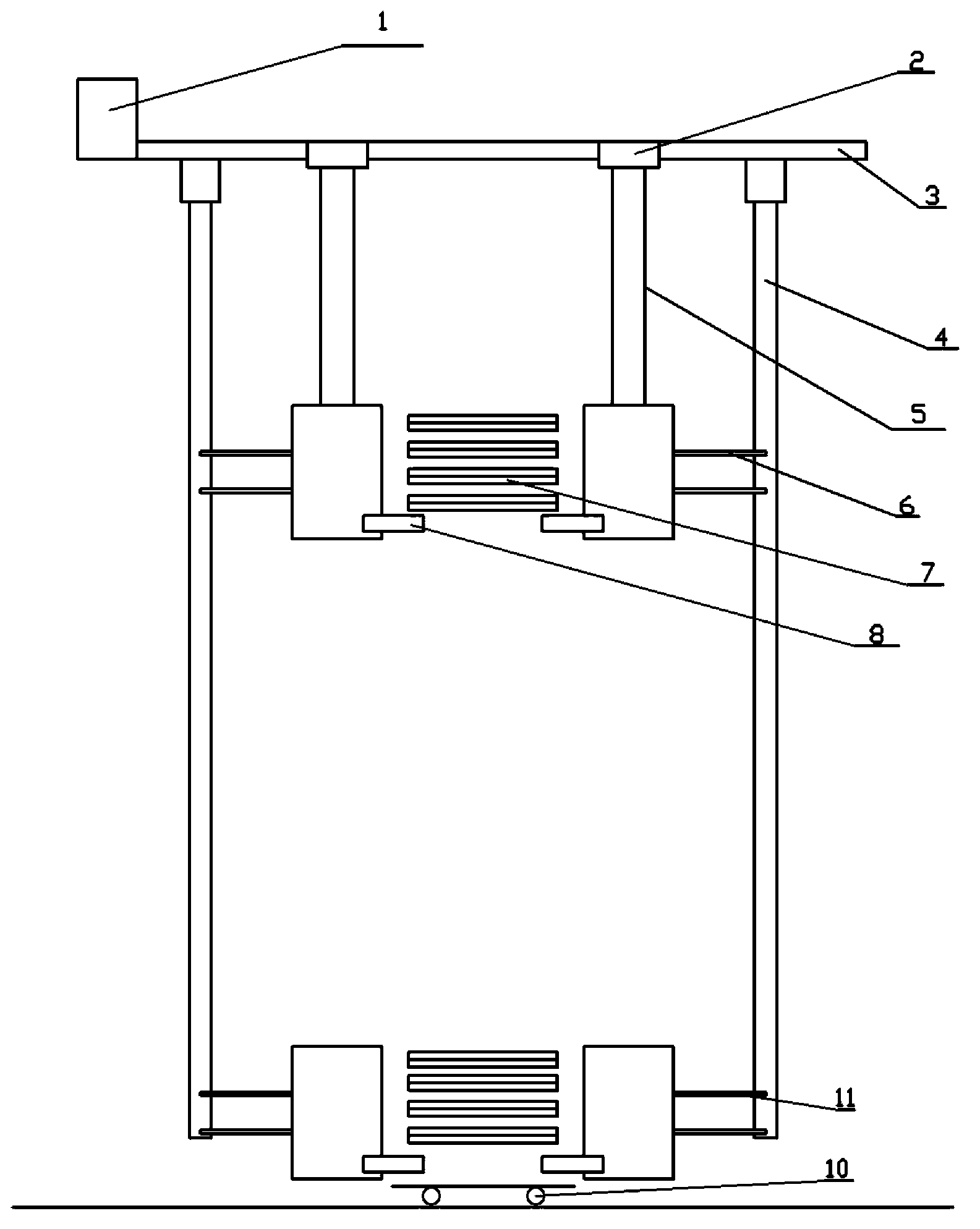 Layering device