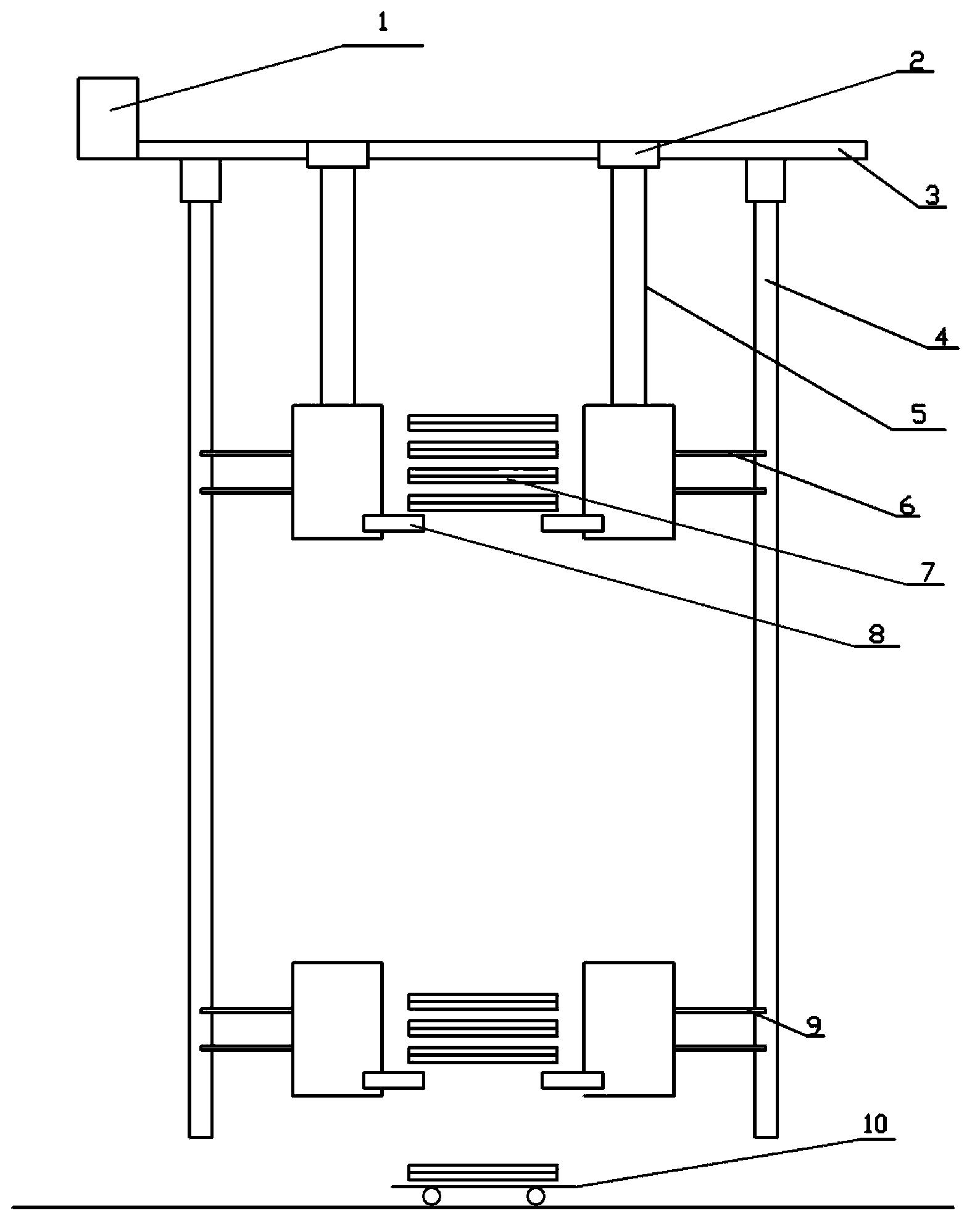 Layering device