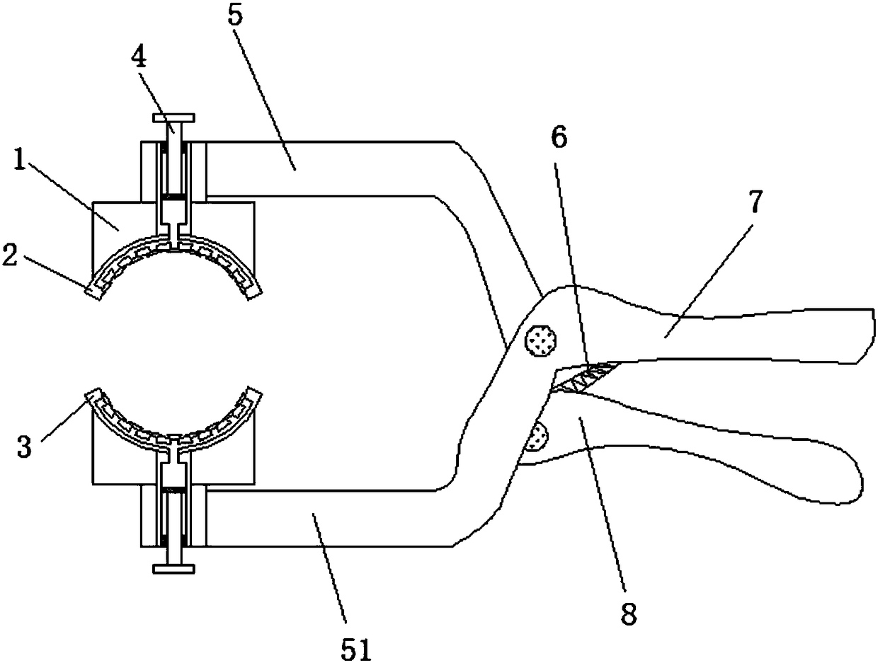 Antiskid welding clamp