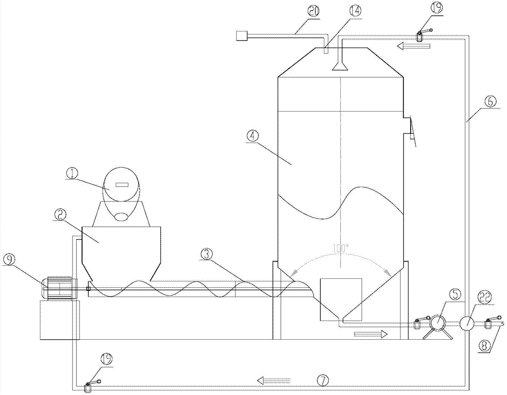 High-solid anaerobic reaction device and method for organic garbage