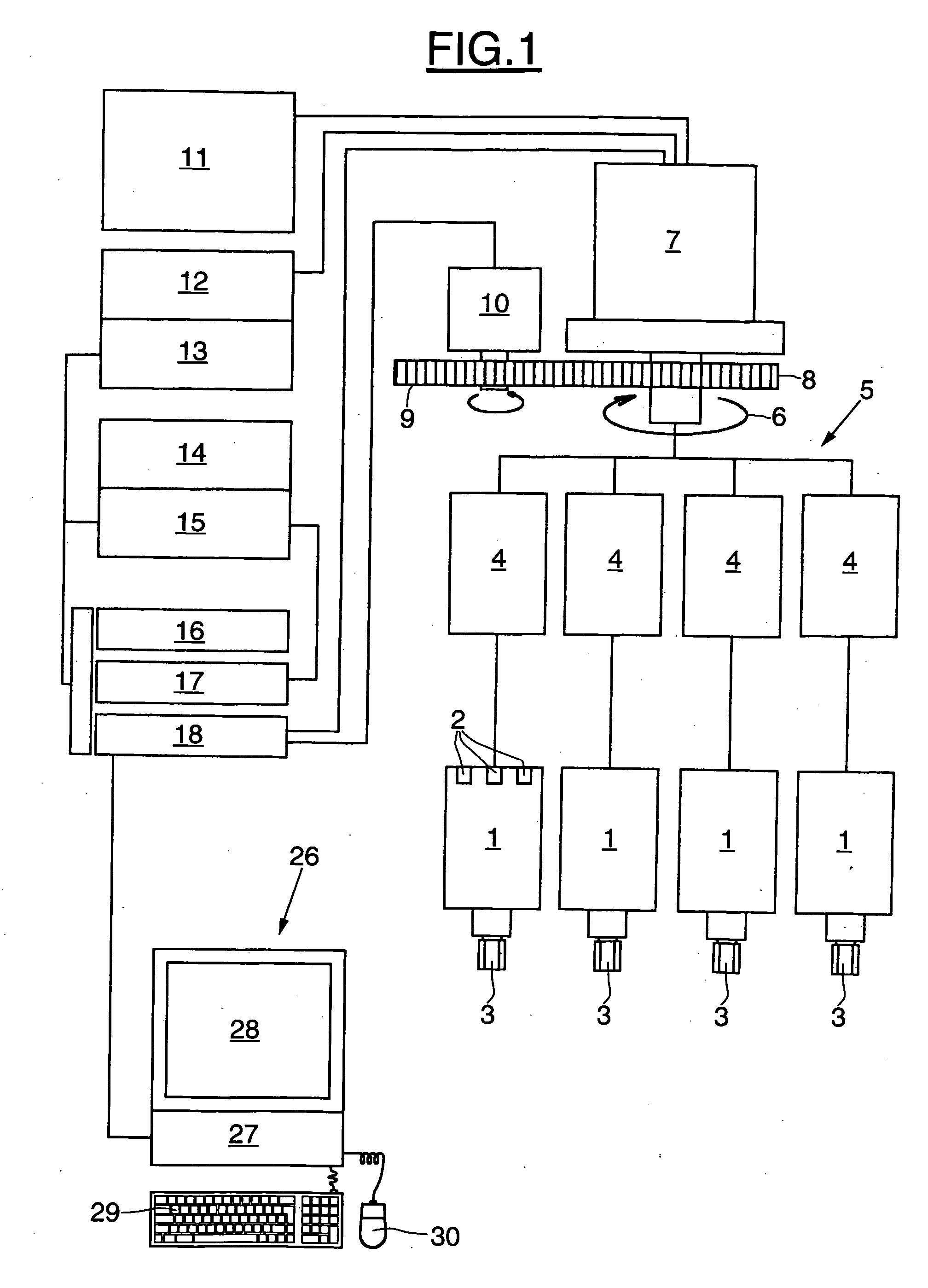 Container capping control device and method and associated machine