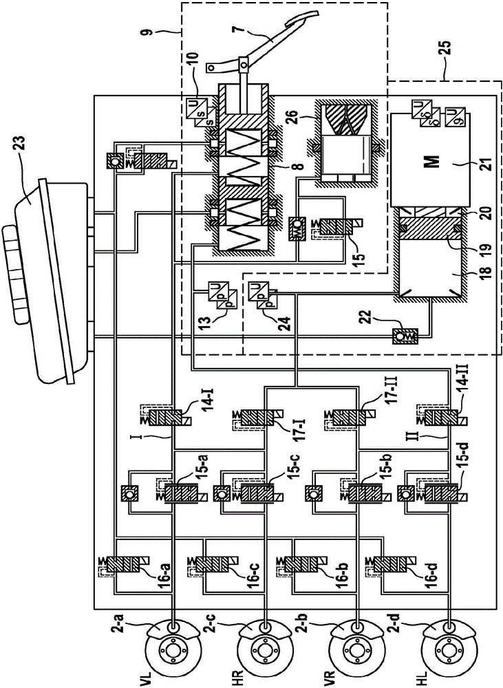 Method for operating a brake system, brake system in which the method is performed, and uses of the brake system