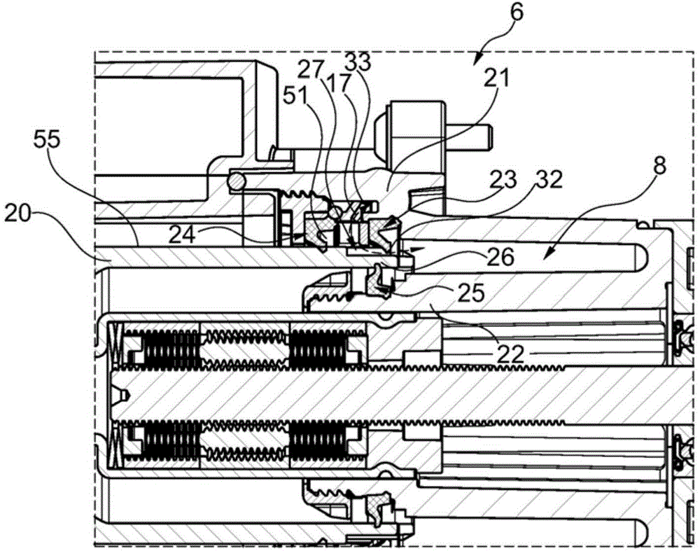 Driving cylinder