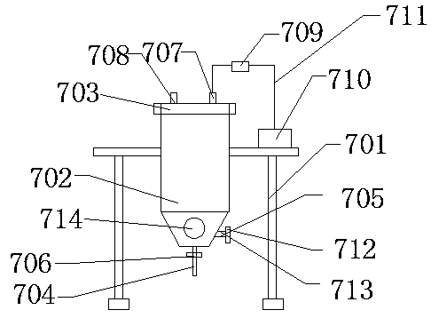 Adhesive pouring device of LED (light emitting diode) lamp