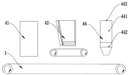 A ceramic tile decoration production system capable of distributing complex patterns