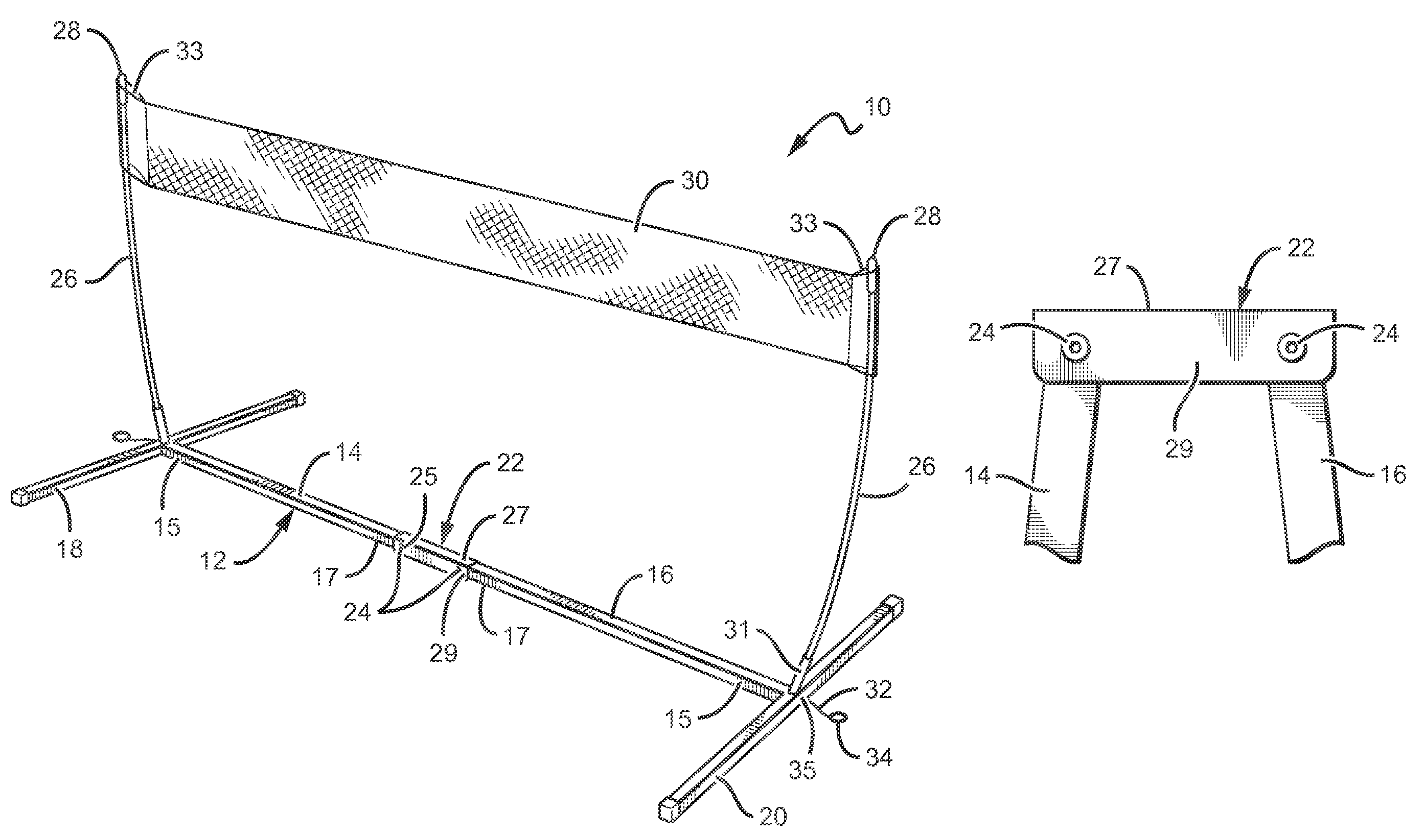 Collapsible and portable sports net apparatus