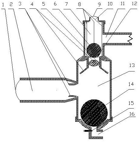 Speed-dependent linear self-supercharging air supply device for motor vehicle internal combustion engine