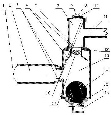 Speed-dependent linear self-supercharging air supply device for motor vehicle internal combustion engine