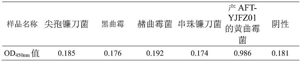 Aflatoxin molecule early warning method for agricultural products