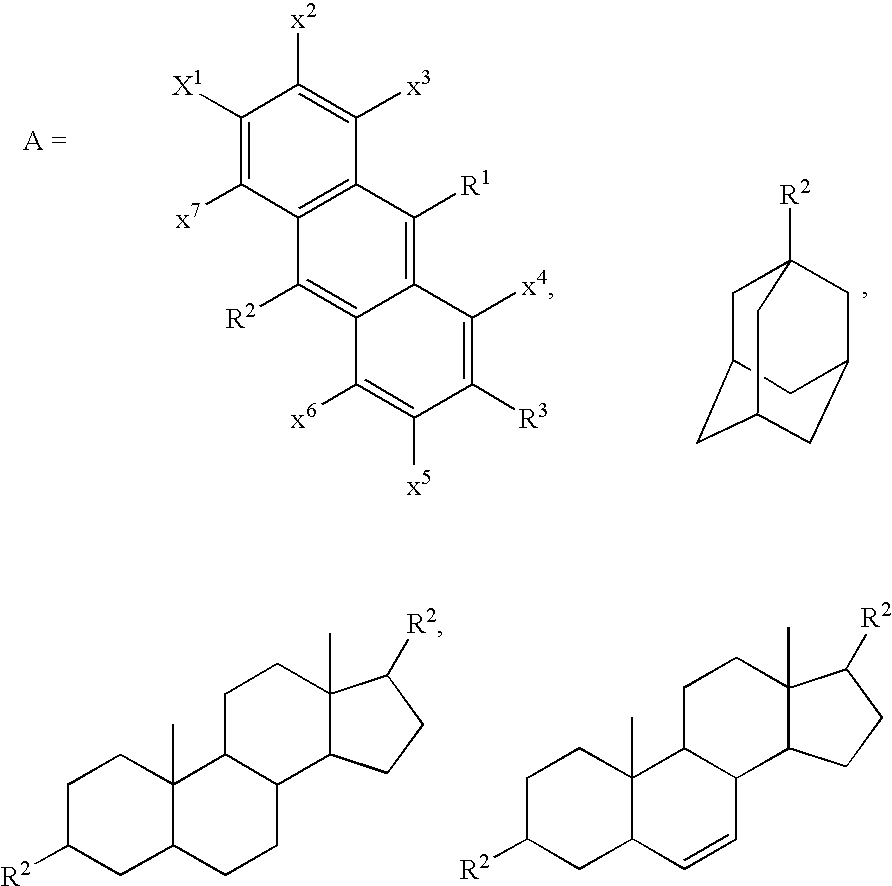 Polycarbocyclic derivatives for modification of resist, optical and etch resistance properties