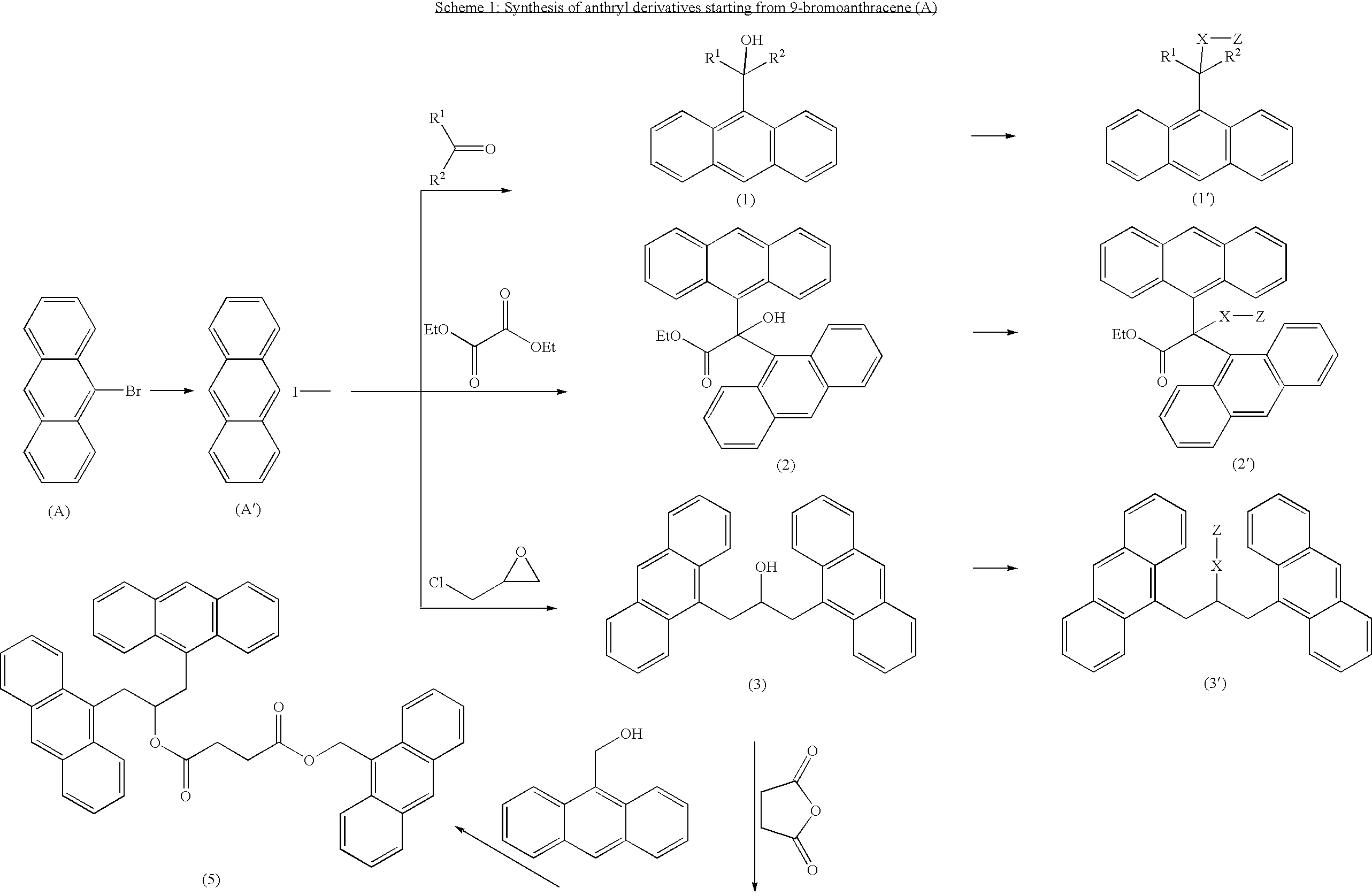 Polycarbocyclic derivatives for modification of resist, optical and etch resistance properties