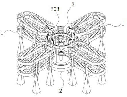 A circular conveyor capable of automatically changing conveying tracks and its conveying method