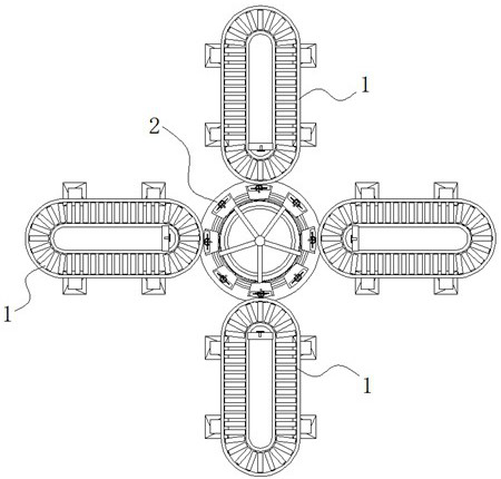 A circular conveyor capable of automatically changing conveying tracks and its conveying method