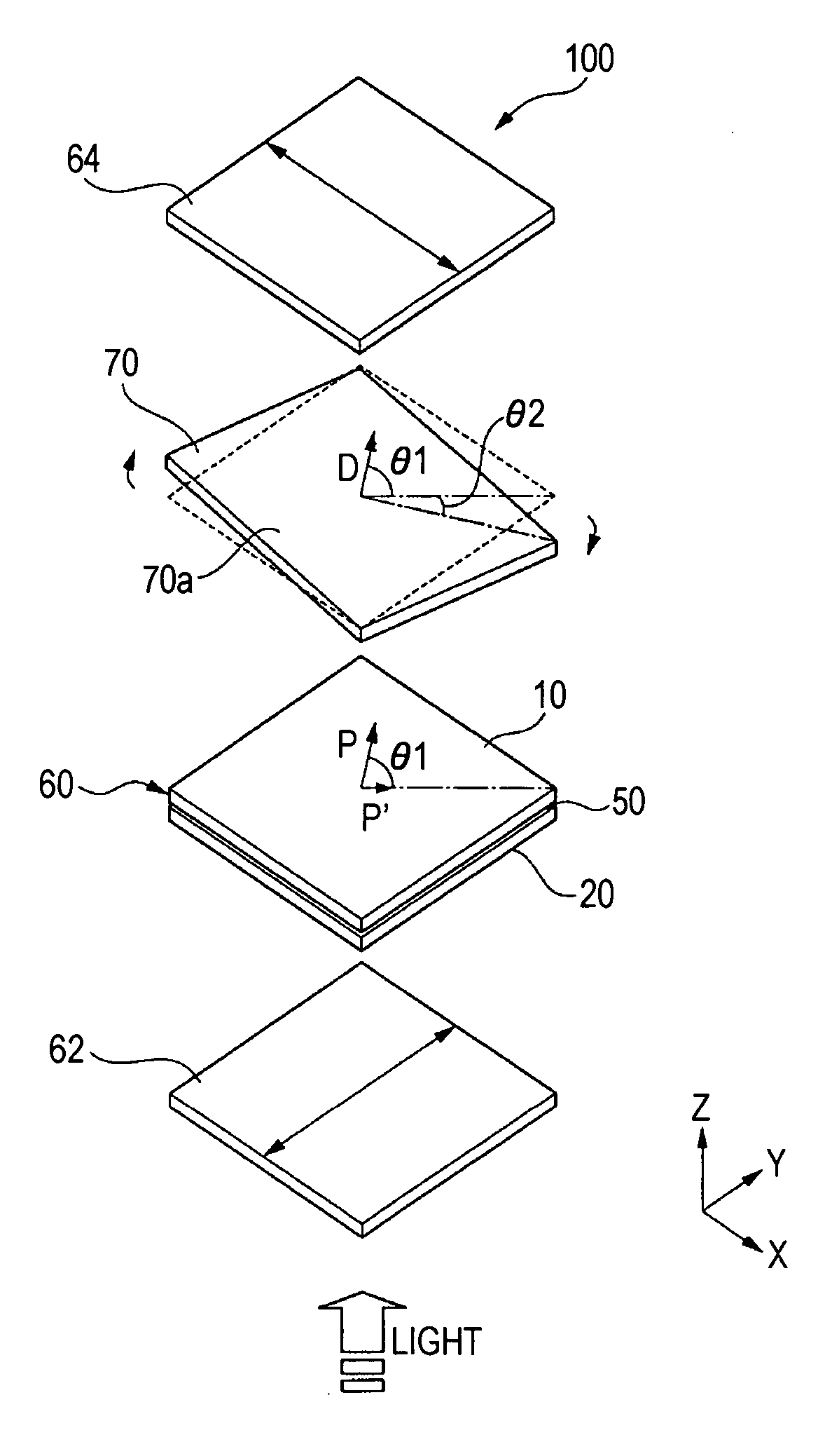 Liquid crystal device and projection display device