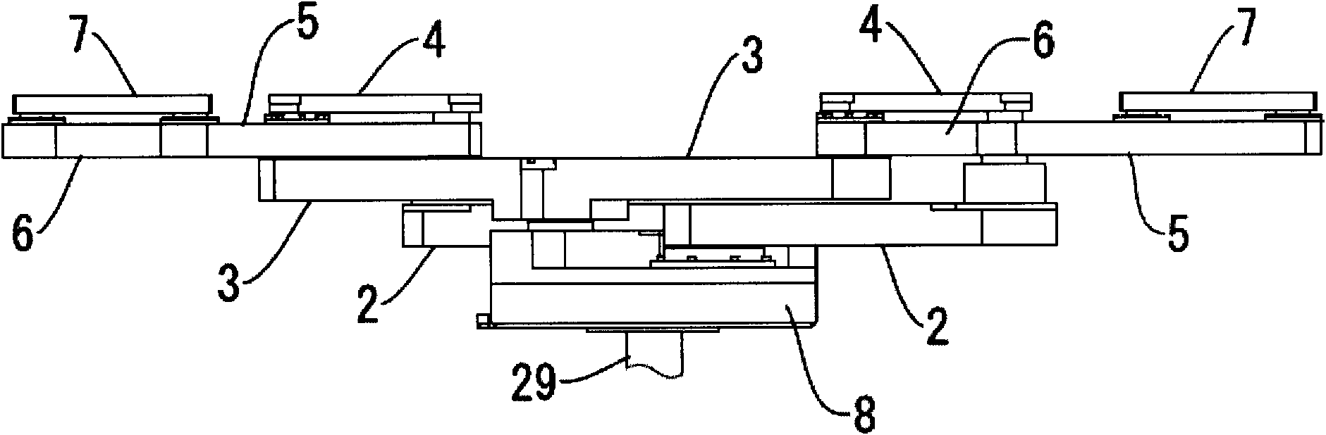 Arm mechanism and vacuum robot with the mechanism