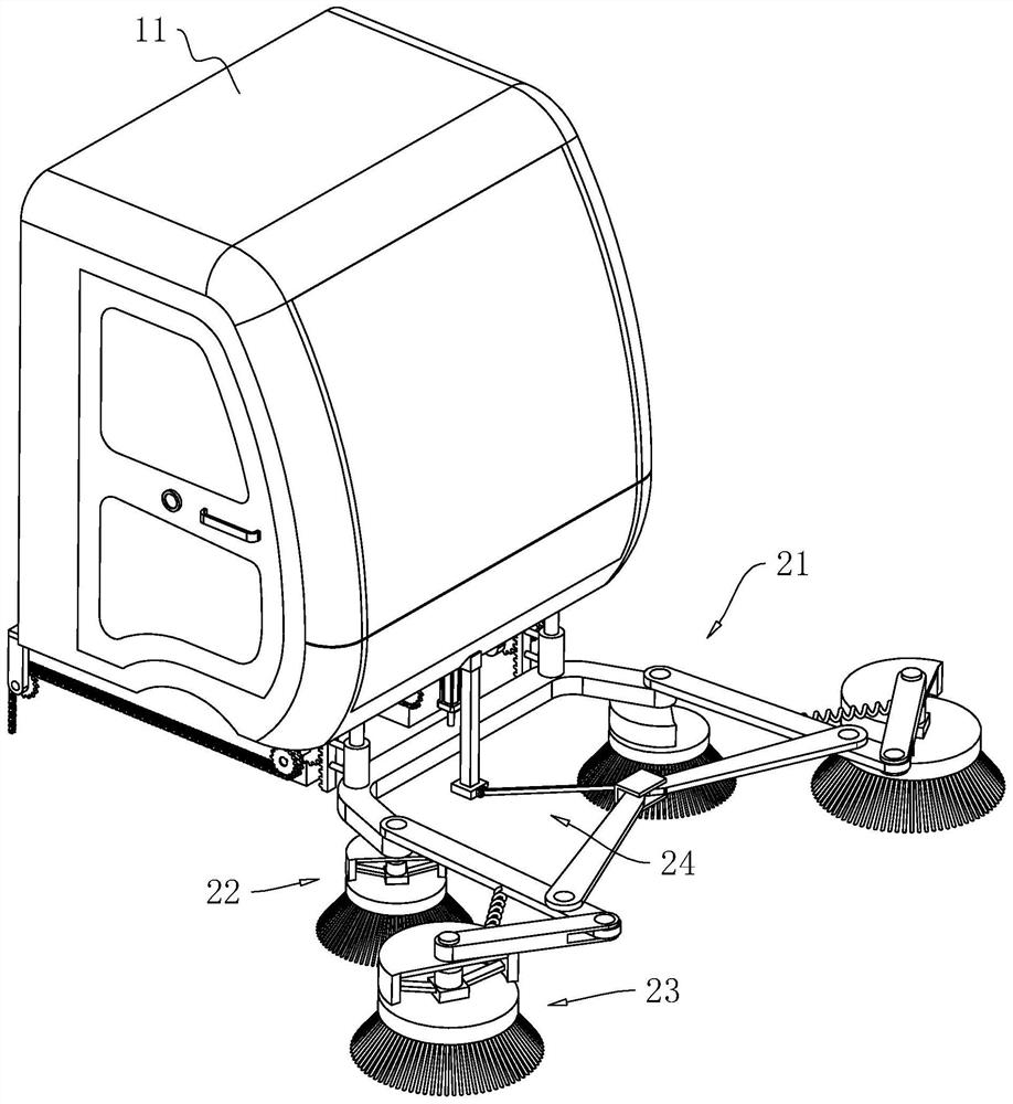 Quick road surface garbage sweeper